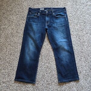 AG Adriano Goldschmied Jeans Mens 36x26 Blue The Protege Straight Leg Denim READ